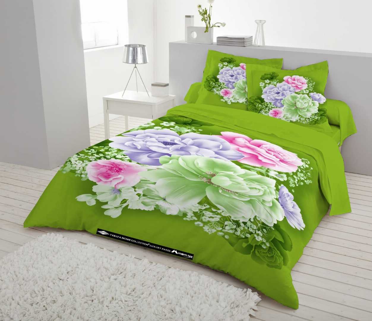 Digital Home Tex Luxury Panel Cotton Bed Sheet King Size